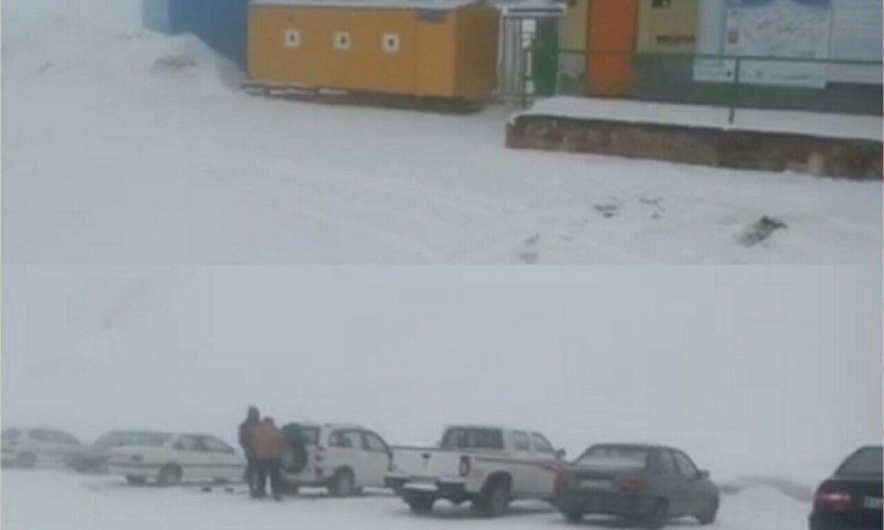 بارش برف بهاری در استان البرز