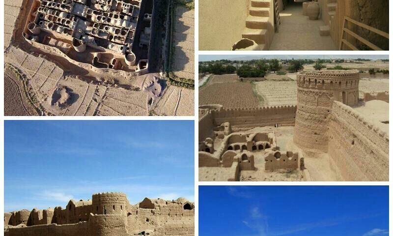 قلعه سریزد در مجاورت جاده یزد کرمان